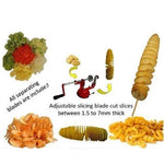 Let op type!! Spiraal aardappel Slicer grootte: over 21 x 13 cm by Merkloos