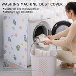 Borvat® Borvat® - Wasmachine hoes - Wasmachine hoover - Wasmachine beschermer - Wasmachine overtrek - Waterdichte bescherming - Wasdroger beschermhoes - S-62 x 60 x 83 cm - gelukkige oceaan -