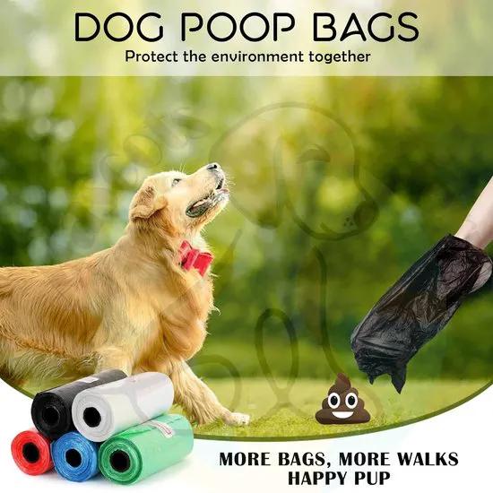 borvat IBBO® - Afbreekbare Hondenpoepzakjes - Biologisch Afbreekbaar - Poepzakjes - Hond - 10 Rollen - 160 stuks - Mix Kleur -