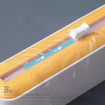 Borvat® Borvat® - Handige Vershoudfolie - aluminiumfolie houder met snijder - Keuken tool - Kunststof - 37 x 7 cm - Blauw-Wit -