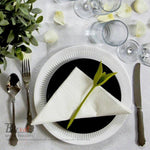 Borvat® Borvat® - servet houders voor tafels plastic twist bloemknoppen servethouders met groene steel voor het maken van originele tafelarrangementen - Set van 4 -