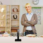 Merkloos Rek Voor Sieraden - Sieradenstandaard - Vertoon Huis Organiser Houder - Tafeltop Hangen Organiser - Armband houder - Sieradenstandaard - Geschikt voor sieraden, horloges en kettingen - 23×7cm - Zwart -