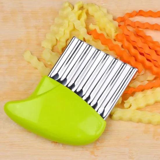Borvat® Borvat® | Multifunctionele Groenten Slicer - Kartelmes - Frietsnijder - Golvend mes -