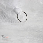 Borvat® Ronde klamboe voor 1 of 2 personen – Wit muskietennet met haak en metalen ring – Perfect tegen muggen -