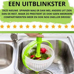 IBBO IBBO® - Slazwierder - Sladroger - Sla centrifuge - Slacentrifuge - Salade spinner - Saladspinner - Salad spinner - Vergiet - Vergiet opvouwbaar - Slacentrifuge opvouwbaar - Sla zwierder - sla wasser - Slacentrifuge kopen -