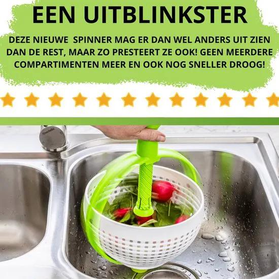 IBBO IBBO® - Slazwierder - Sladroger - Sla centrifuge - Slacentrifuge - Salade spinner - Saladspinner - Salad spinner - Vergiet - Vergiet opvouwbaar - Slacentrifuge opvouwbaar - Sla zwierder - sla wasser - Slacentrifuge kopen -