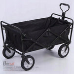 BORVAT Tuinwagen 4-Wiel - Opvouwbare Tas - Tuin Trolley - Winkelwagen - Kruiwagen - Zwart by BORVAT