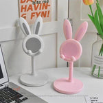 Borvat® Borvat® - Mobiele telefoonstandaard - schattige konijn telefoonhouder standaard voor bureau - Roze -