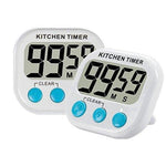 Merkloos 1x Digitale Kookwekker Wit - Groot Display - Magneet -