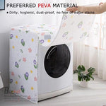 Borvat® Borvat® - Wasmachine hoes - Wasmachine hoover - Wasmachine beschermer - Wasmachine overtrek - Waterdichte bescherming - Wasdroger beschermhoes - S-62 x 60 x 83 cm - gelukkige oceaan -