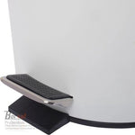 BORVAT Luxe Pedaalemmer Metaal Soft Close - 3L - 17x17x23cm - Badkamer, Keuken, Kantoor - Mat Wit by BORVAT