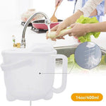 borvat IBBO® - Rijst wassen Strainer - Rijstzeef - Vergieter- Rijstwaskom - Wassen - Zeef met Handvat - Rijst Zeeft - Waskom - Rijstwasser - Afgieter - Plastic Vergiet - Veilig Afgieten -