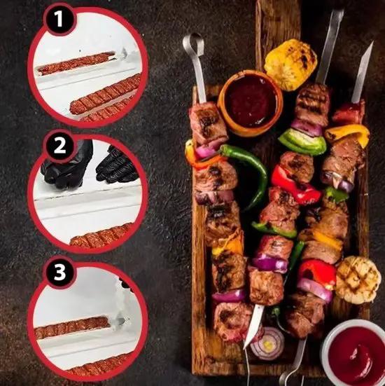 Merkloos Kebab Maker – Handige Mal voor Perfecte Spiesen! -