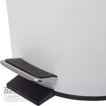 Borvat® Borvat® - Luxe pedaalemmer - metaal - soft close - prullenbak - 3 L - 17 x 17 x 23 cm - kantoor - slaapkamer - badkamer - toilet - keuken - Mat Wit - Trash Cans Wonen & Interieur