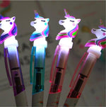 Jawes- Lichtgevende eenhoorn balpen- 4 stuks- Unicorn- Pen- Lichtgevend by Jawes