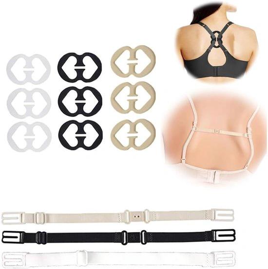 BORVAT BORVAT BH Clips - Onzichtbare BH Drager Clips - Clamp & Back - 12 Stuks - Lingerie Accessoires - Bra Straps & Extenders Damesmode