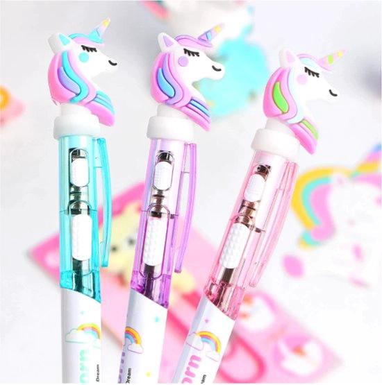 Jawes- Lichtgevende eenhoorn balpen- 4 stuks- Unicorn- Pen- Lichtgevend by Jawes