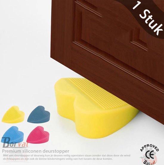BORVAT Premium Siliconen Deurstopper - Voorkomt Deur Botsingen - Hangend - Eenvoudig te Installeren - Blauw by BORVAT