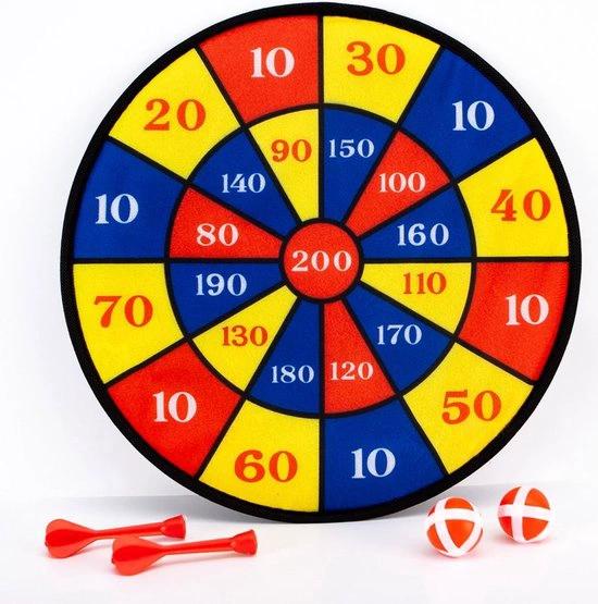 IBBO IBBO® - Dartbord Met Klittenband - Dartspel - 4-delig (2 Darts en 2 Balletjes) - 36 Cm - Jong - Meisje - Kind - Cadeau -
