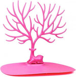BORVAT Sieradenhouder Hertengewei - Sieraden Display Boompje - Oorbellen Houder Standaard - Roze by BORVAT