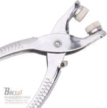 Borvat® Borvat® - Revolvertang & Drukknooptang Gatentang Set - Drukknopen Tang Ponstang Riemen & Leer - Pijptang - Zilver -