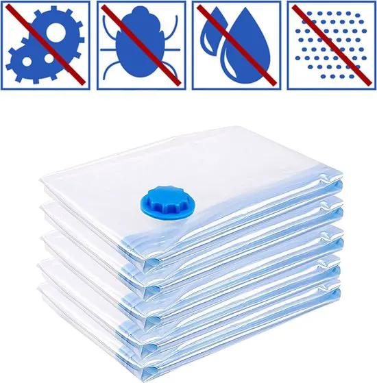 Borvat® Borvat® | Vacuüm Opbergzakken 60x80cm Set Van 2 Luchtdicht Ruimtebesparend - Household Storage Bags Opslag & Organisatie