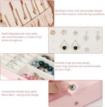 Merkloos Luxe sieradendoos rechthoek rose met spiegel/ premium jewelry box / juwelendoos / sieraden kistje / kettingen, oorbellen, ringen, horloge / geschenk / cadeautje voor haar/ sieradendoosje -