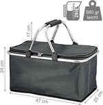 Opvouwbare Koeltas Winkelmand 30L - Thermisch Geïsoleerd - Donkerblauw by BORVAT