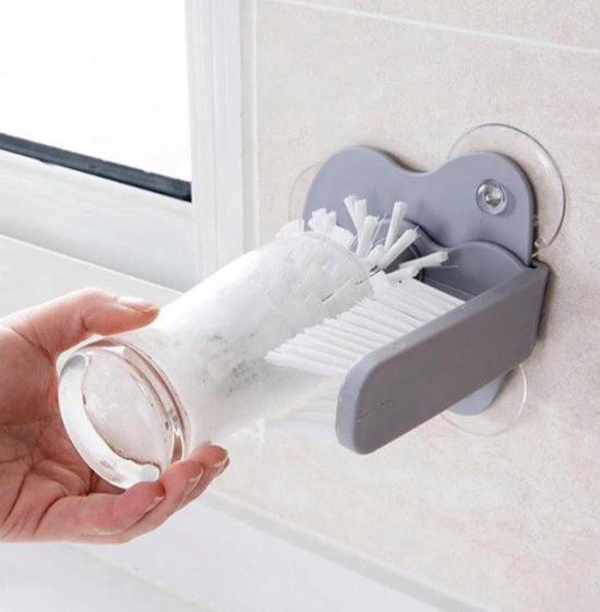 IBBO IBBO® - Spoelborstel voor glazen en bestek - Afwasborstel voor glazen - koppen - mokken - wijnglazen - bierglazen - bar - Handige Keuken tools -
