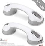 Borvat® Borvat® // Zuignap Handgreep Badkamer - Douche Handgreep Met Zuignap - Veiligheidsgreep - Helping Hand Handvat - 2 Stuk - Safety Grab Bars Gezondheid & Verzorging
