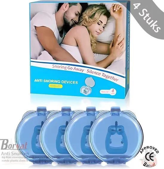 Borvat® Borvat® Anti Snurken - 4 stuks - Apparaten Siliconen Magnetische - Neusklem Gemakkelijk - Ademen Verbeter - Slaap Hulp Apneu Beschermer - voor Nacht - Zeg vaarwel tegen snurken - Effectieve preventie van snurken - High quality&safe - Gemakkelijk te -