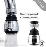 BORVAT Roterende Kraankop 360 Graden - Kraan Verlengstuk - Meerdere Standen - Perlator - Waterbesparend - Universeel by BORVAT