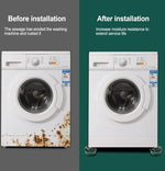 borvat IBBO® - 4 stuks trillingsdempers voor wasmachine - wasmachine dempers - wasmachine mat - wasmachines anti-trillingsmat - Wasmachine Verhoger - antislipmat voor wasmachines en drogers - Nieuwe model -