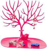 BORVAT Sieradenhouder Hertengewei - Sieraden Display Boompje - Oorbellen Houder Standaard - Roze by BORVAT