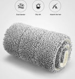 BORVAT Auto Clean Mop - 2-in-1 Dweilsysteem - 360° Draaibare Kop - Inclusief 2 Microvezeldoeken - Wit by BORVAT