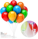 Ballonstaafjes Wit - 20 Stuks - 30cm - Feestdecoratie by BORVAT
