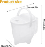 borvat IBBO® - Rijst wassen Strainer - Rijstzeef - Vergieter- Rijstwaskom - Wassen - Zeef met Handvat - Rijst Zeeft - Waskom - Rijstwasser - Afgieter - Plastic Vergiet - Veilig Afgieten -