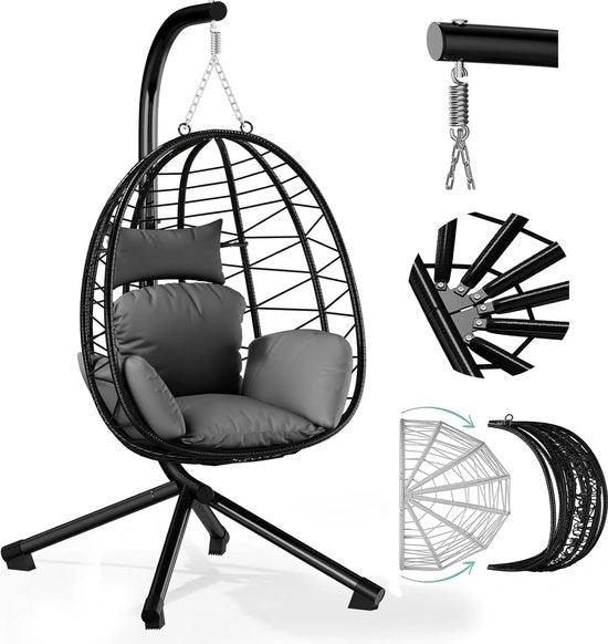 SOROH Homelux Hangstoel met Frame - Hangmat Schommel tot 150kg by SOROH