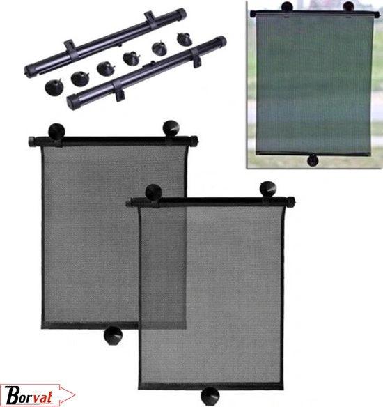 BORVAT Zonnescherm Auto - Zonwering Zijruit UV Protectie - 2 Stuks by BORVAT