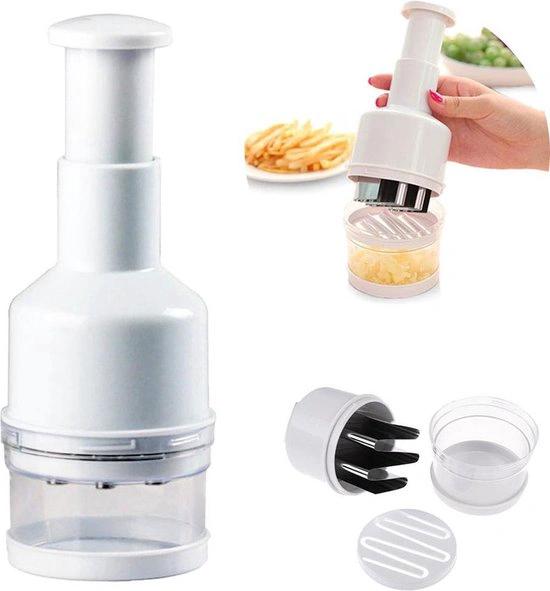 borvat Borvat® | Multihakker | Hakmolen handmatig | groentehakker | wit | voor ui-knoflook-groenten -