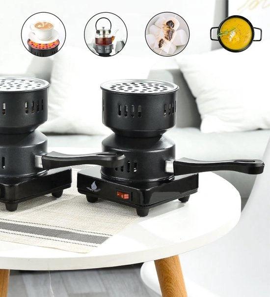 Elektrische Kolenbrander 650W - Kolenstarter voor Barbecue & Camping - Gratis Tang by BORVAT