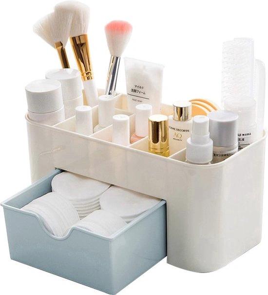 BORVAT Make-up Organizer met Lade - Cosmetica Opbergdoos - Bureau Organizer - Blauw by BORVAT
