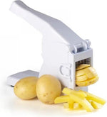 Merkloos IBBO Shop - Premium Frietsnijder - #1 Snelste Patatsnijder - Scherpe Mesjes - Aardappelsnijder - Wit - patatsnijder - aardappel snijder -
