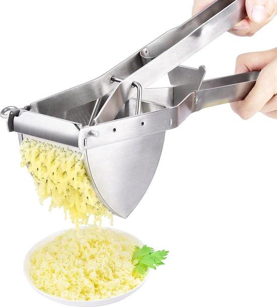 sopito Sopito aardappelpers, roestvrij staal, voor baby's en fruit, aardappelstamper voor romige pluizige aardappelpuree en levensmiddelenrecept -
