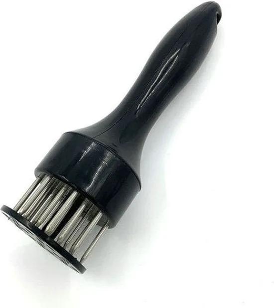 Merkloos Multi Naald Vleesvermalser - Vleesprikker - Handprikker Vlees - Meat Tenderizer - Maak uw vlees heerlijk mals - Zwart -