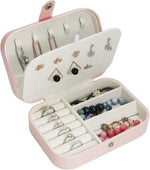 Merkloos Luxe sieradendoos rechthoek rose met spiegel/ premium jewelry box / juwelendoos / sieraden kistje / kettingen, oorbellen, ringen, horloge / geschenk / cadeautje voor haar/ sieradendoosje -