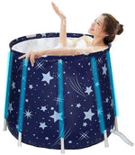 Merkloos IBBO® - Opvouwbaar zitbad - Compact bad - kinderbad - Opzetbad - opvouwbaar bad - zitdouche - Inklapbaar bad - bad - douche - Blauw -