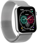 BORVAT ProWatch AMOLED Smartwatch Dames & Heren - Milanese + 3 Siliconen Bandjes - Zilver by BORVAT