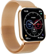 BORVAT ProWatch AMOLED Smartwatch Dames & Heren - Milanese + 3 Siliconen Bandjes - Rose Goud by BORVAT