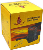 Elektrische Kolenbrander 650W - Kolenstarter voor Barbecue & Camping - Gratis Tang by BORVAT